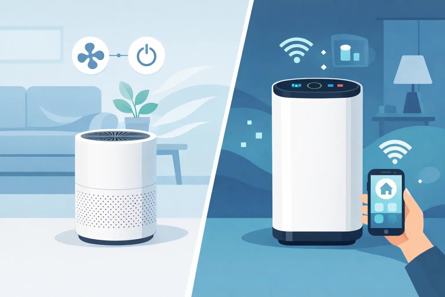 מטהר חכם מול מטהר בסיסי - מה מתאים לבית? - Sharp Air Purifier