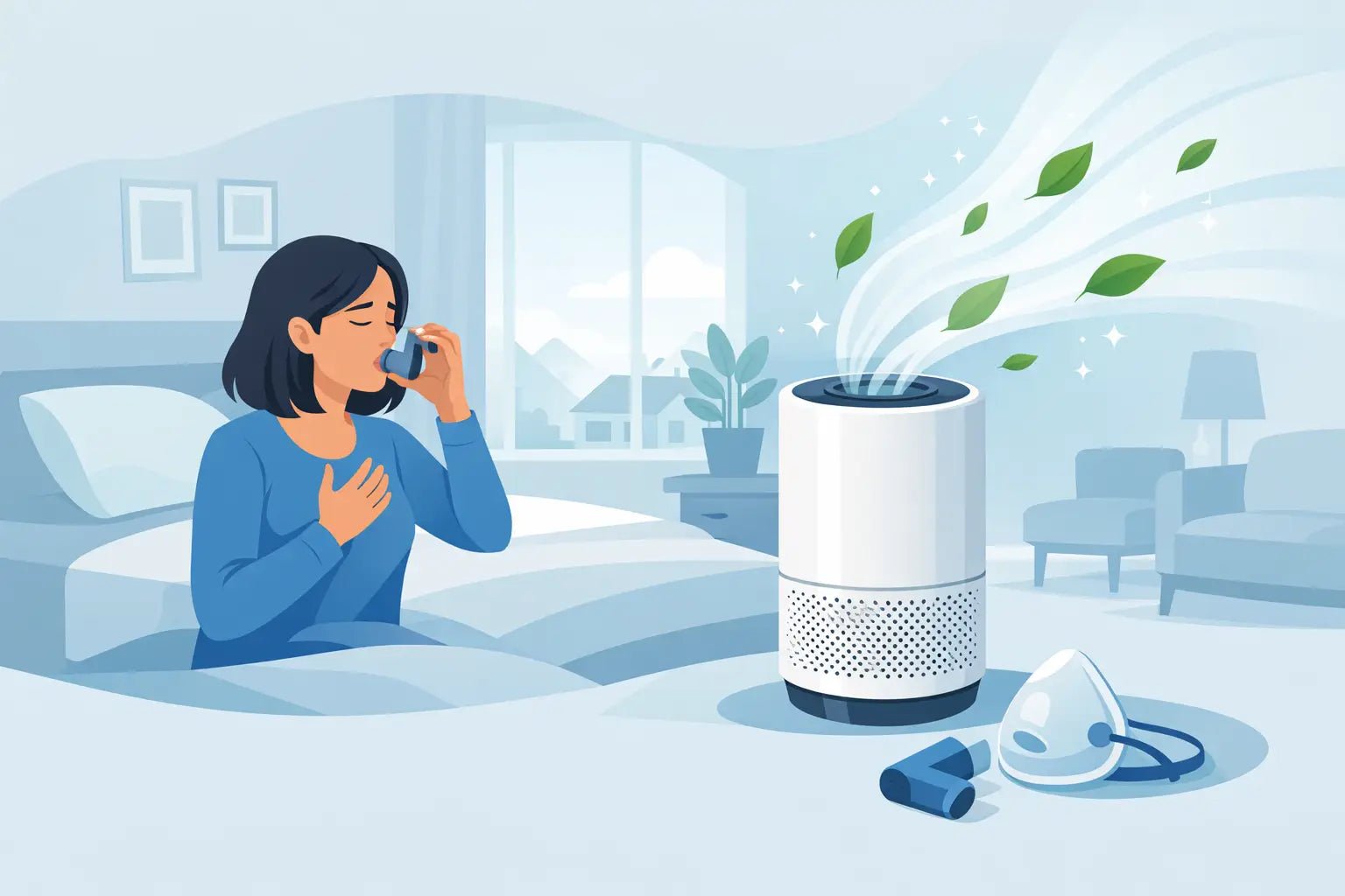 יתרונות מטהר אוויר לסובלים מאסתמה בבית - Sharp Air Purifier