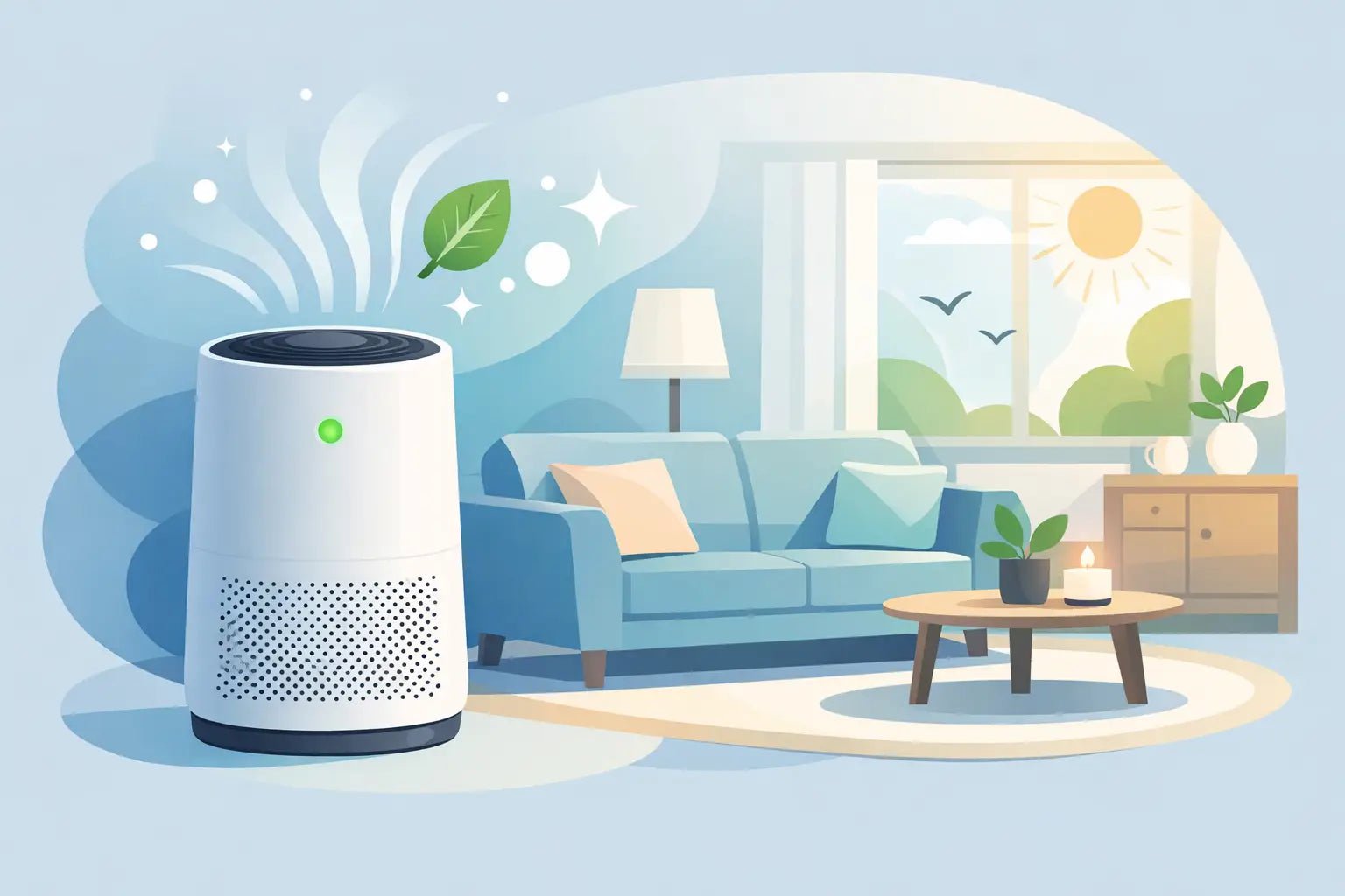 מטהר אוויר עם חיישן איכות לבית נעים יותר - Sharp Air Purifier