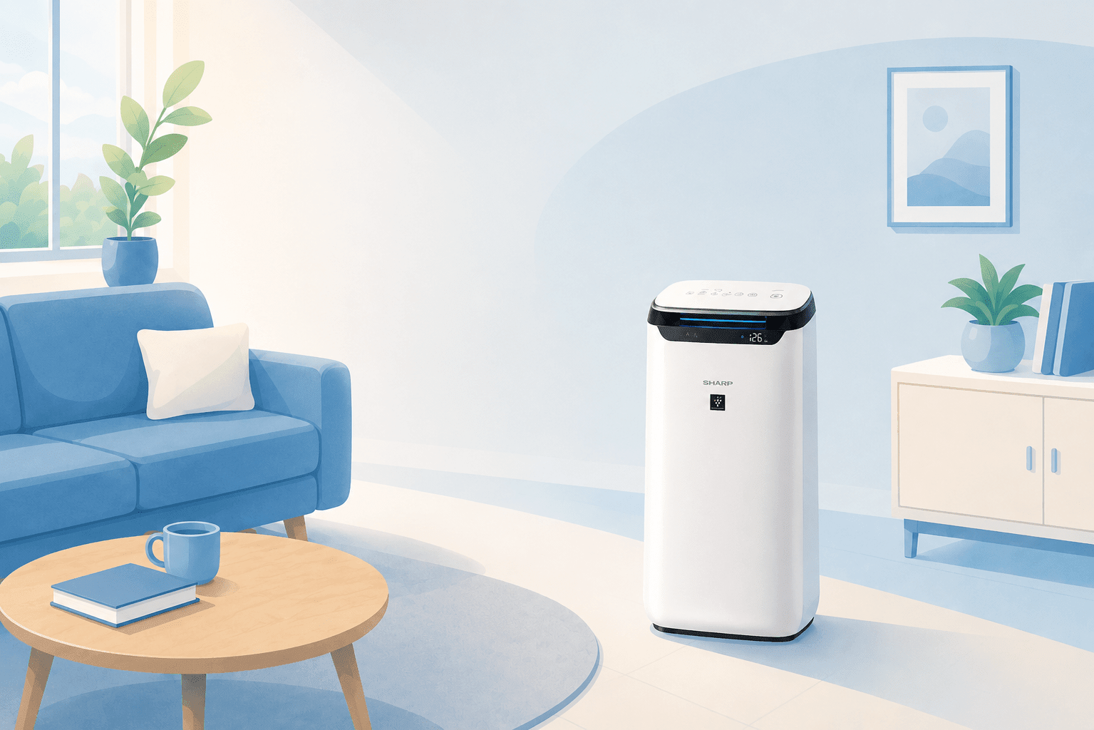 מטהר אוויר מומלץ: כך בוחרים לפי החדר והצורך - Sharp Air Purifier