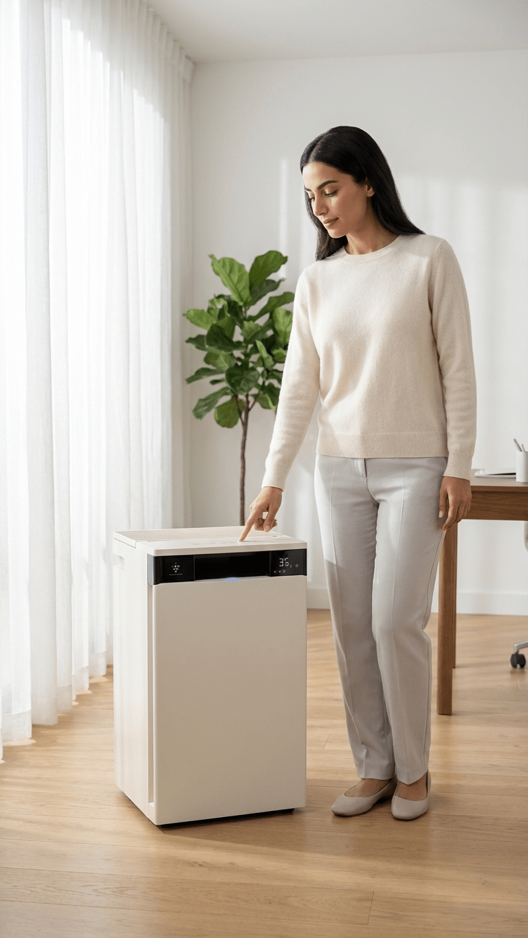 מטהר אוויר חכם FX-S120 עד 84 מ״ר - Sharp Air Purifier